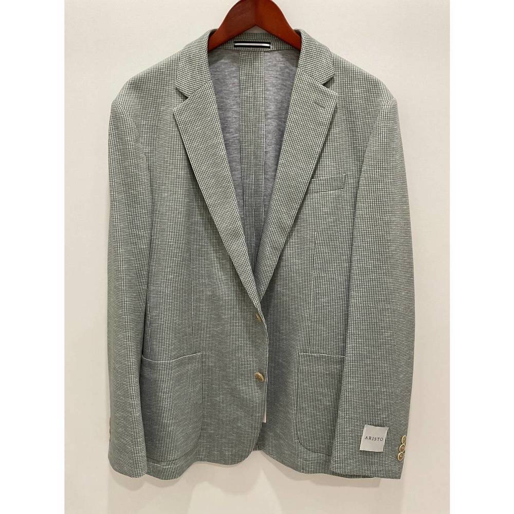 NEW ARISTO men's houndstooth sport coat in sage
